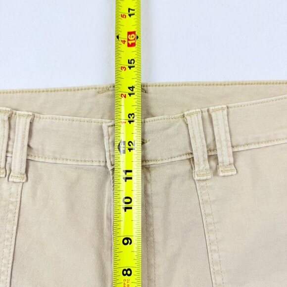Terra & Sky Womens Stretch High Rise Beige Wash Utility Cargo Pants Size 16W NWT - Picture 8 of 10